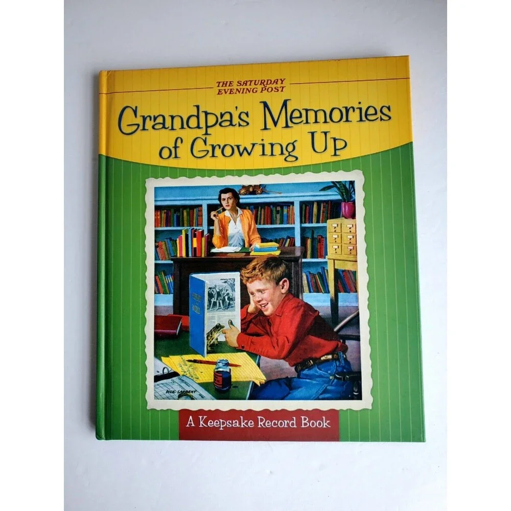 Saturday Evening Post Grandpas Memories Of Growing Up New Keepsake Journal Book - Picture 1 of 9